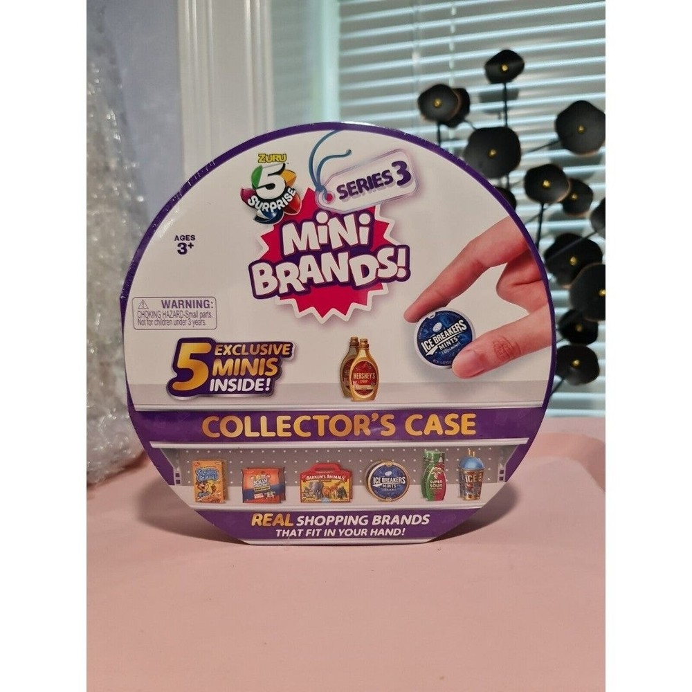 Zuru Surprise 5 Mini Brands Series 3 Collector's Case With 5 Exclusive Minis NIB
